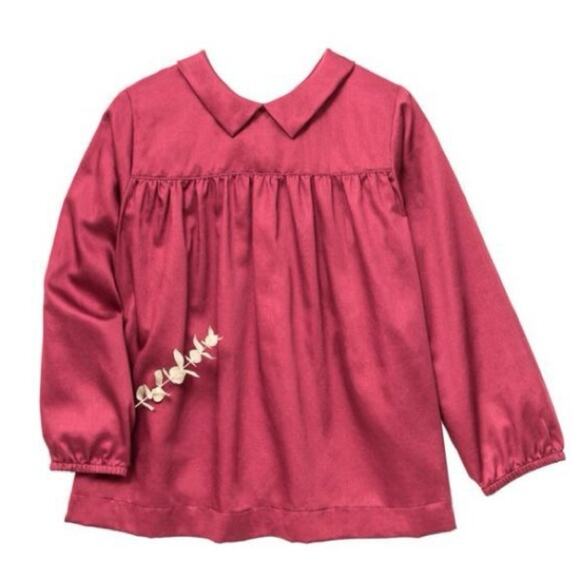 PETITS VILAINS Agathe Pointy Collar Blouse, size 12-18M, NWOT - Picture 7 of 7